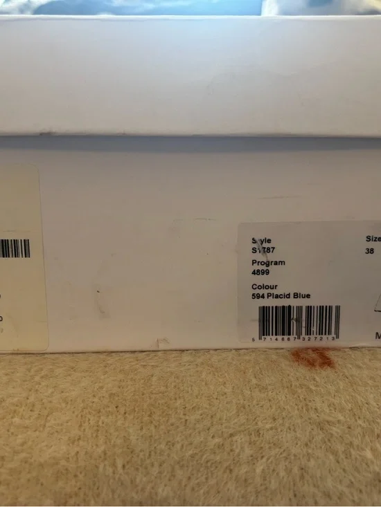 Ganni Powder Blue Leather Slingback Loafers with Silver Accent - Picture 4 of 4